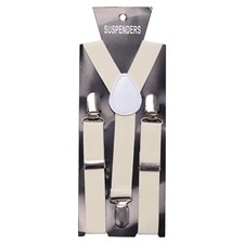 Mens Elasticated Heavy Duty Clip on Trouser Braces Adjustable Suspenders 25mm