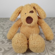 Tesco Cuddle Me Friends Puppy Dog Plush Soft Toy Comforter Brown