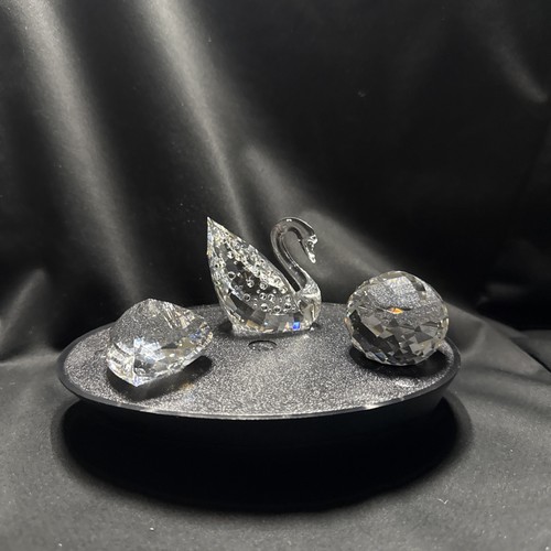 Swarovski crystal swan figure - swarovski,