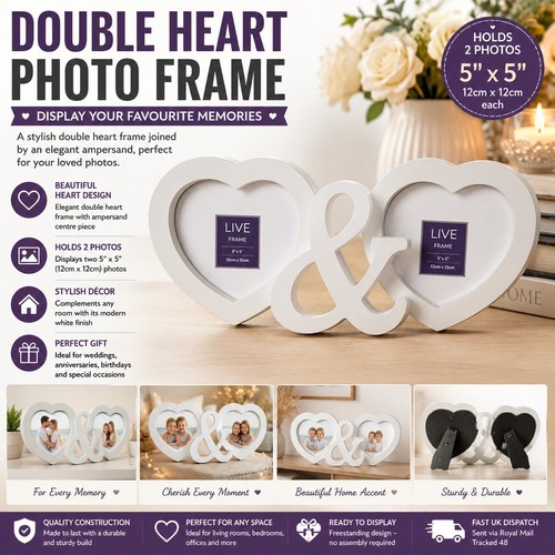 Tesco double heart photo - double,