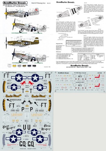 Aeromaster decals p 51d - decals, 1/48