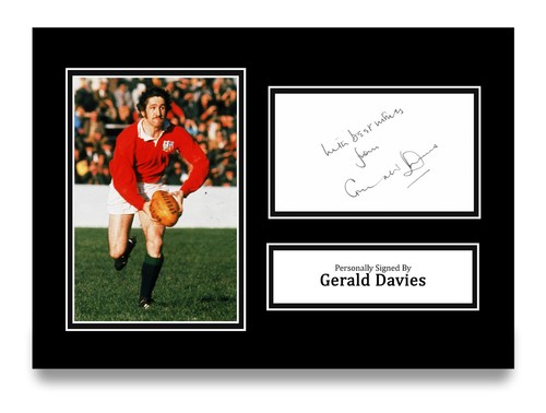 Gerald davies hand signed - gerald, a4
