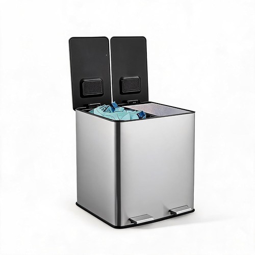 30l dual kitchen recycling bin - dual,