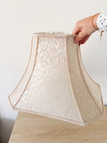 Vintage beige fabric - beige, rectangle