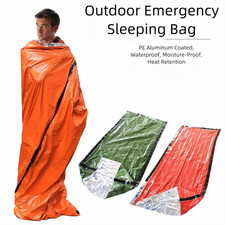 Outdoor Emergency Survival Sleeping Bag Waterproof Aluminum Film Blanket UK
