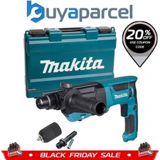 Makita 240v SDS + 3 Mode Rotary Hammer Drill HR2670 Heavy Duty + Chuck + Adaptor