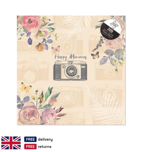 Vintage floral photo album - album, 200