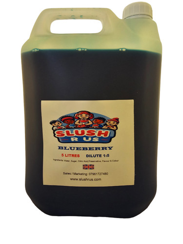 Blueberry slush puppy syrup - puppy, 5