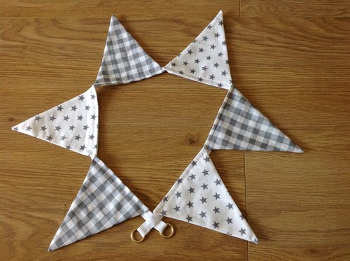 Bunting curtain nursery - nursery, fabric