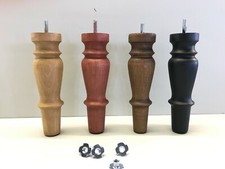 4x wooden furniture legs for
