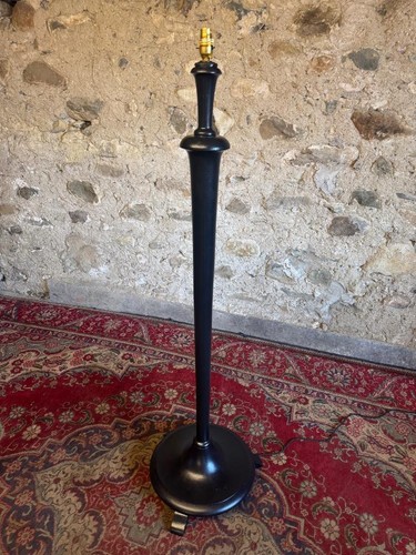 Vintage ebonised standard - ebonised, lamp