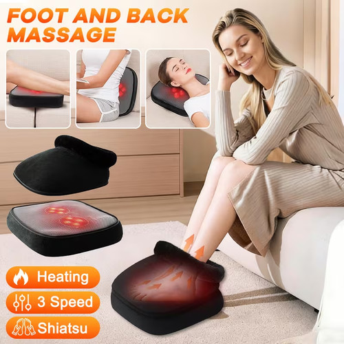 Foot and back massager - and,
