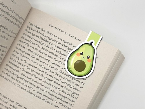 Avocado magnetic bookmark - avocado,