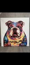 British Bulldog - Rare Interior Art Canvas Brighton RRP £499