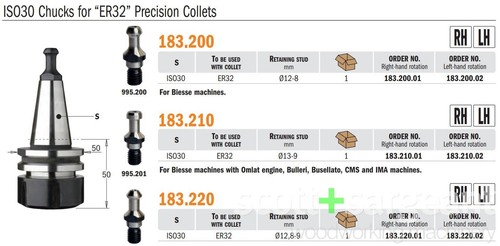 Cmt 183 toolholder er32 - 183, iso30