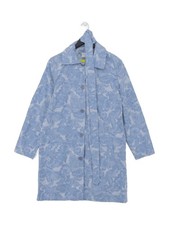 Cotswold Collections Women's Coat UK 12 Blue Floral 100% Polyester Trench Coat