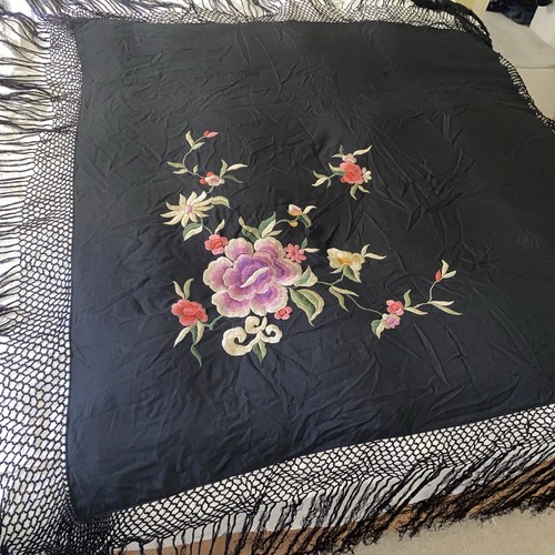 1920s antique black silk - antique,