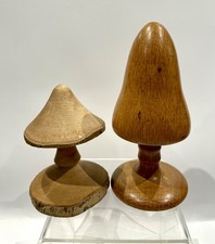 Vintage wooden mushrooms - 2,