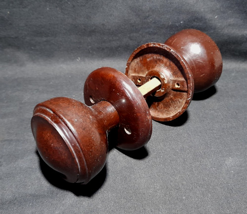 Vintage pair bakelite door - bakelite,