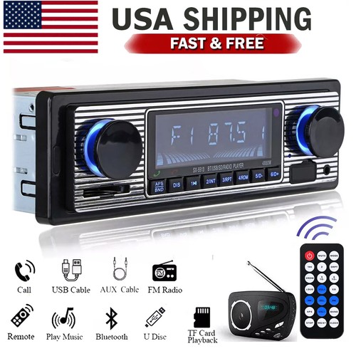 Bluetooth vintage car radio - vintage,