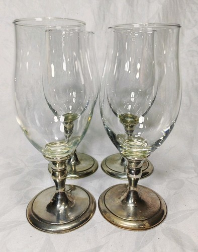 Set vintage glass goblets - set, 4