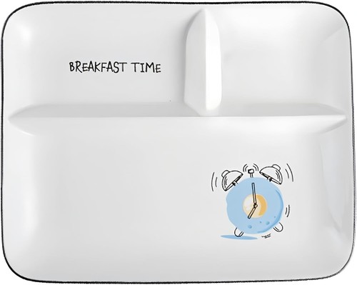 Ceramic divided plate - divided,