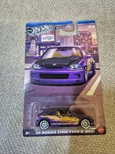 Hot Wheels ‘99 Honda Civic Type R (EK9) Compact Kings Silver Series jdm vtec ek