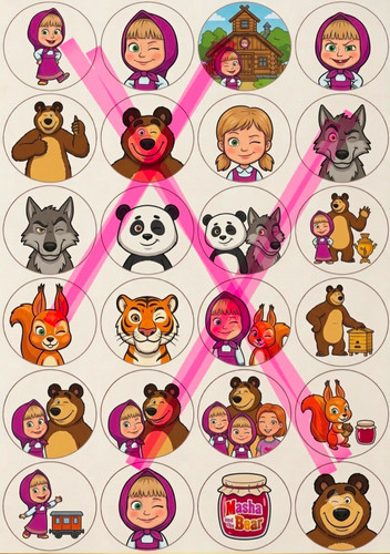 Masha and the - bear, cake