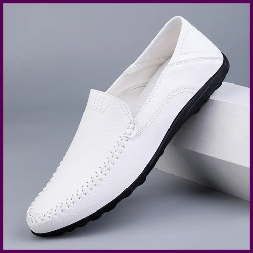 Men casual leather shoes - casual,