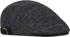 Mens Tweed Flat Cap Driving
