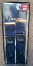 TM LEWIN LONDON BRACES BLUE