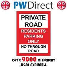 SIGN Private Road Residents