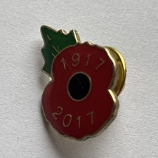 Poppy Metal Badge. 1917-2017