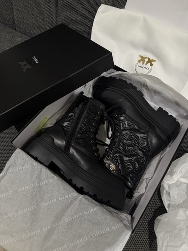 Pinko lace boots real - pinko,