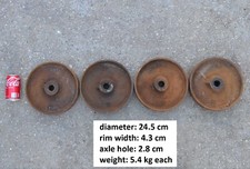cast iron wheels set of 4 iron