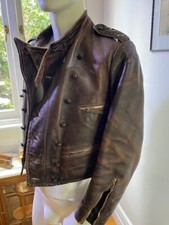 Vintage men's leather jacket, airforce Luftwaffe genuine 1940's
