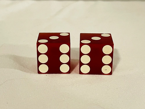 Old vintage pair bakelite red - old,