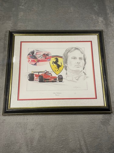 Litograph gilles villeneuve - litograph,