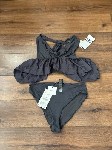 Brand new zara grey frilled - zara,