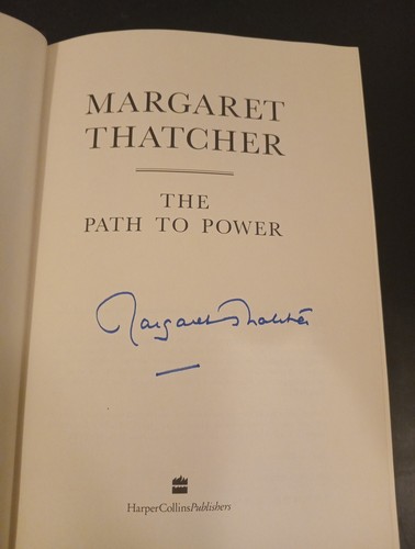 Signed margaret thatcher - signed,