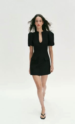 Black short line - a, dress