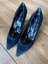 BALLY black 'silk'  shoes
