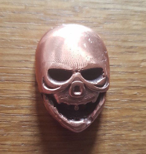 68g copper skull - copper, fine