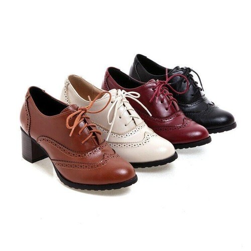 Womens preppy brogues - preppy, up