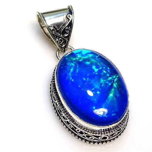 Blue triplet opal oval - triplet,