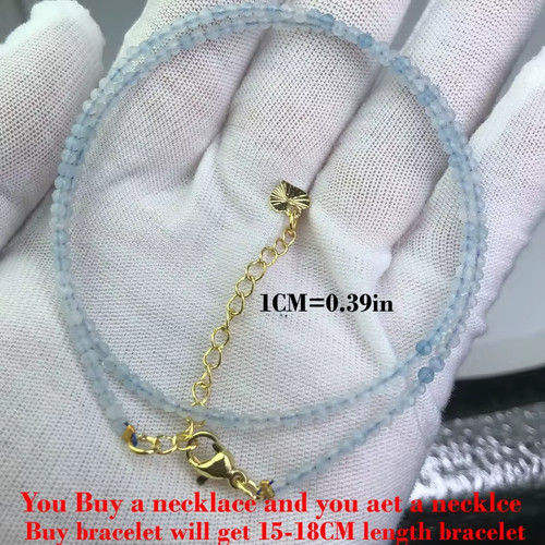 Natural stone beads necklace - natural,