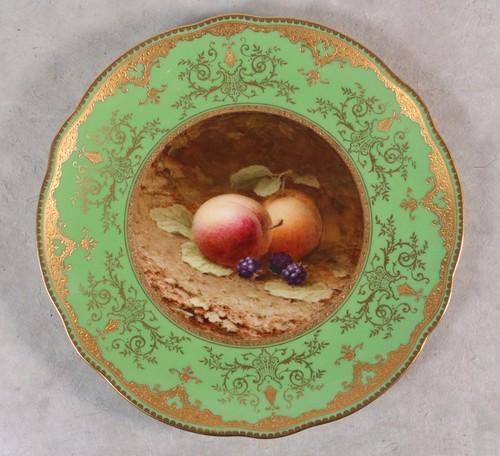 Coalport plate signed - plate,