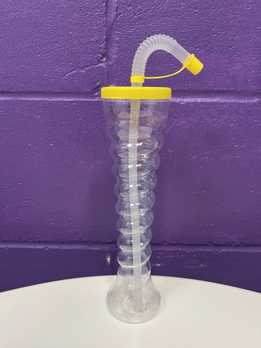 Yellow twist slush cup - twist, with