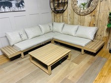 Brisa Acacia Wood Outdoor Sofa