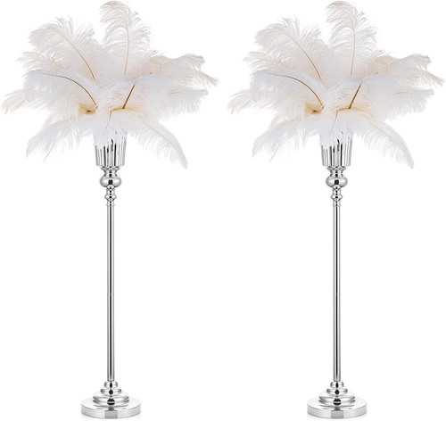 Tall silver vases - tall,